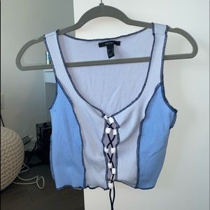 Lace Up Crop Top - NWOT💗